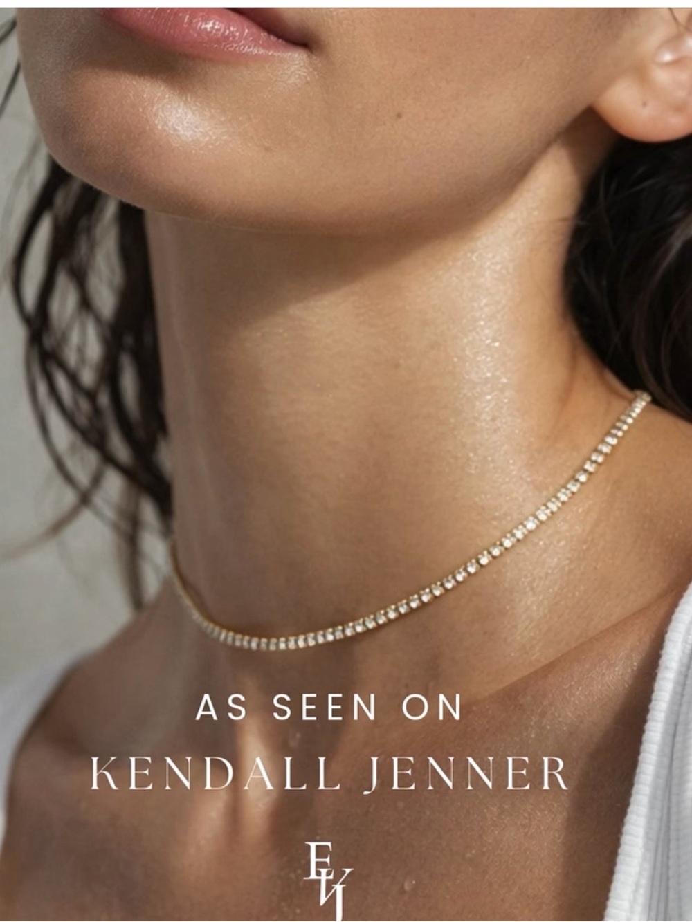 NEW Tennis Austrian Crystal Choker Necklace Water resistant , no tarnish,5 Star